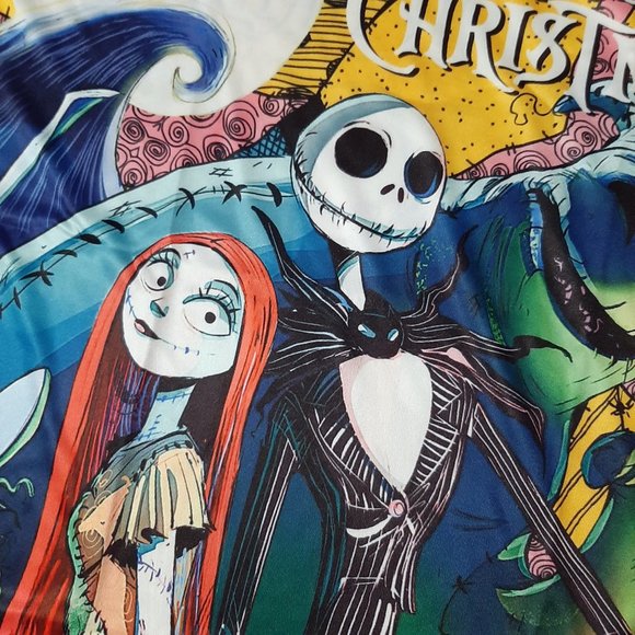 XL Nightmare before Christmas shirt All over print front and back bright colors - Picture 2 of 9